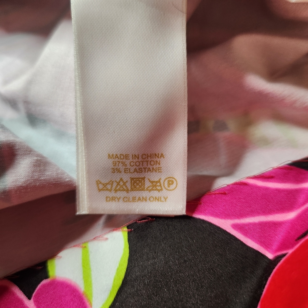 Kate Spade York Tropical Floral Pink Coreen Rio De Janeiro Flare Circle Skirt - Picture 3 of 9